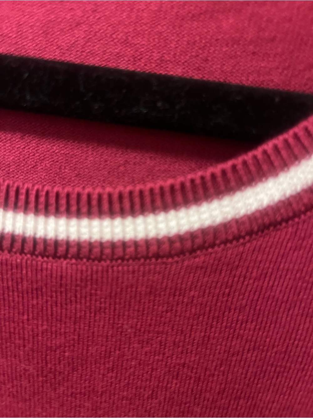 Talbots Women’s Medium Burgundy Tea Cup Embroidered Novelty Sweater Long Sleeve - Picture 8 of 11